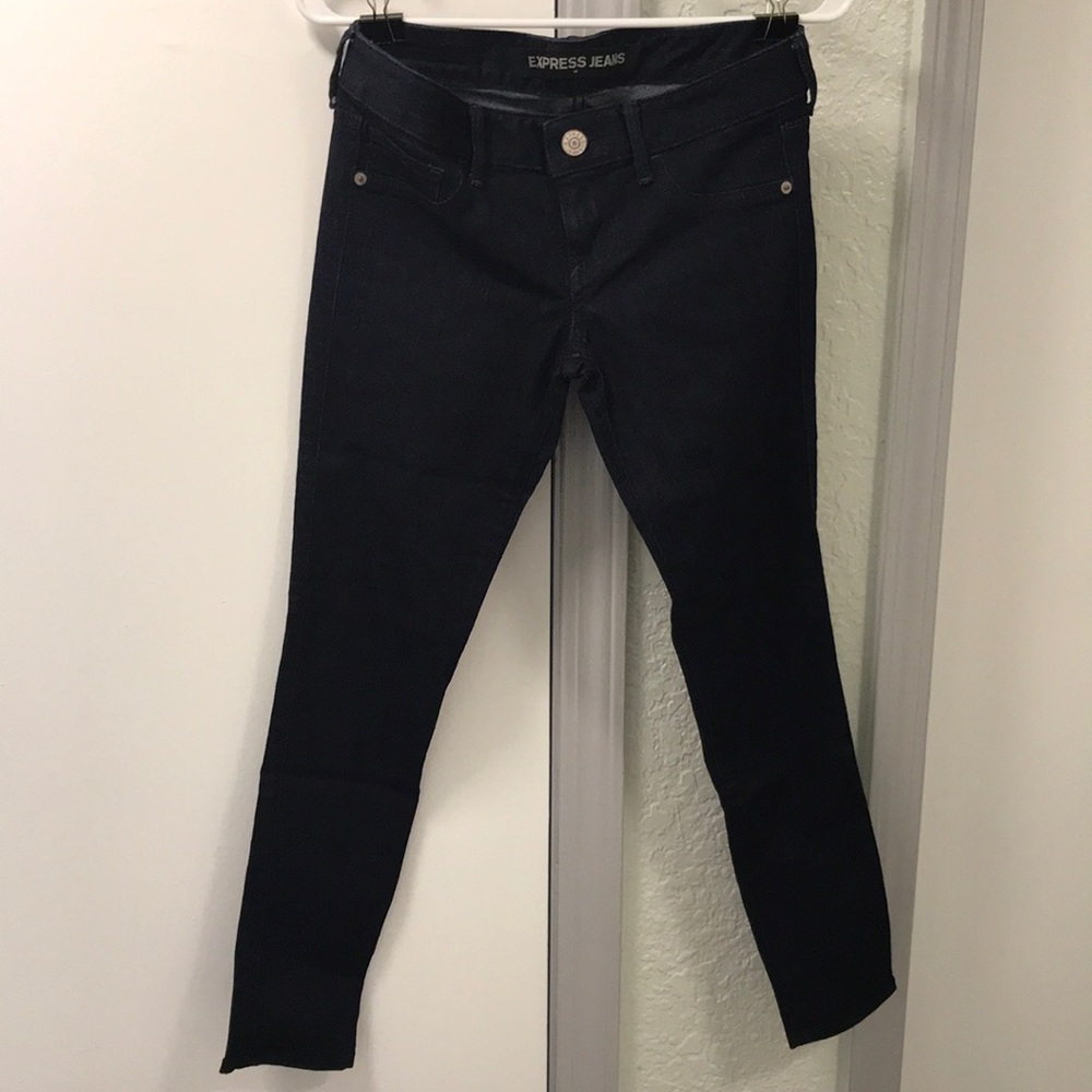 Express Dark Wash Denim Jeggings